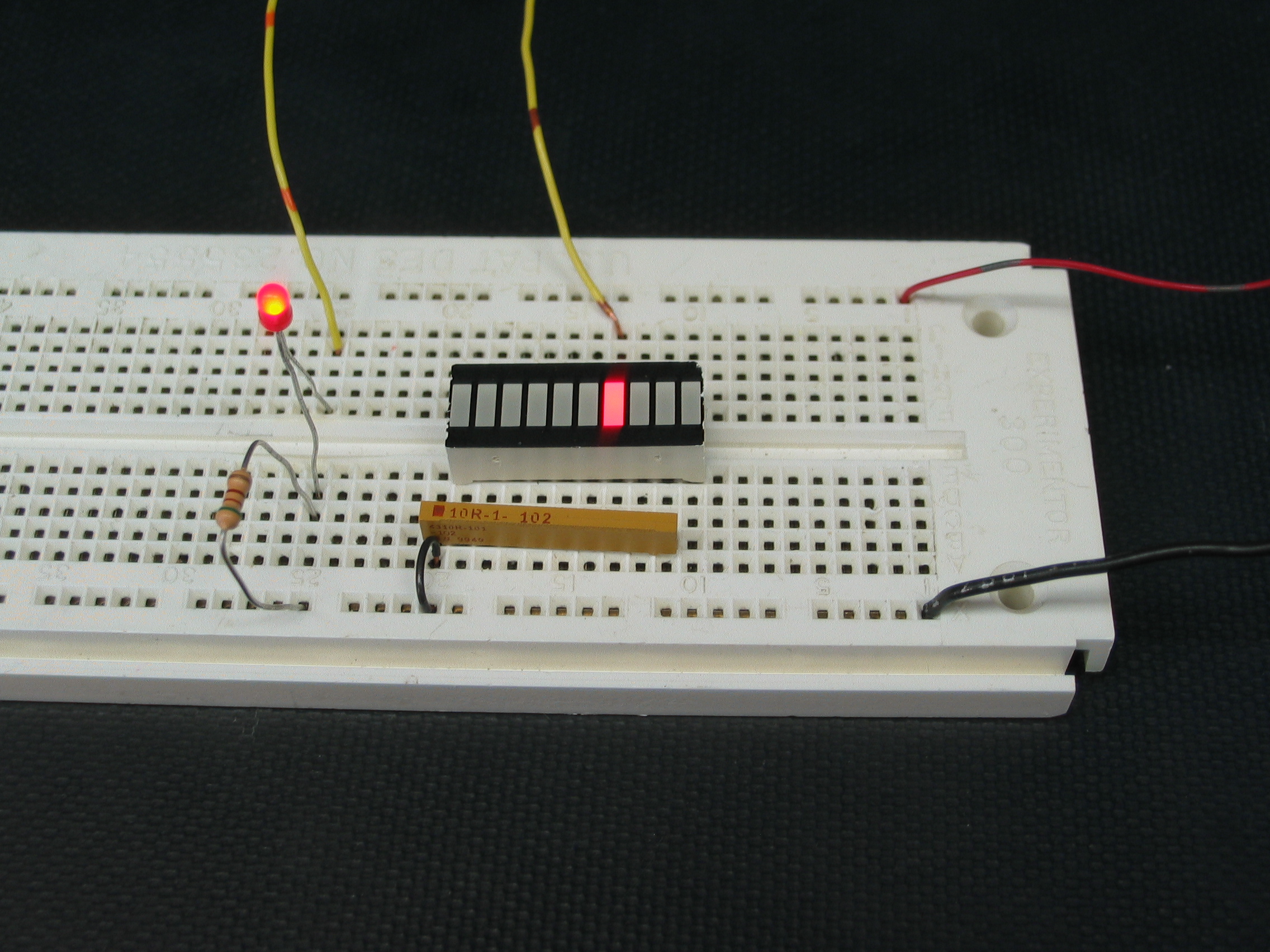 bargraph and normal LED compared