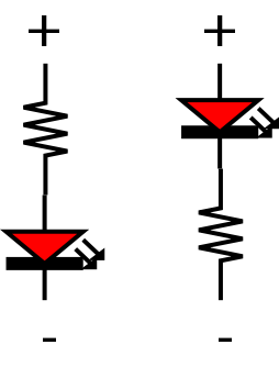 LED with resistor