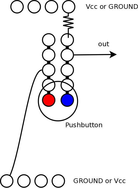 pushbutton connection schematic