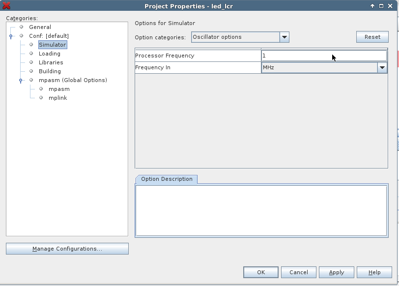 choosing the frequency