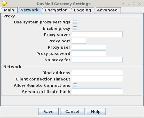 network tab settings