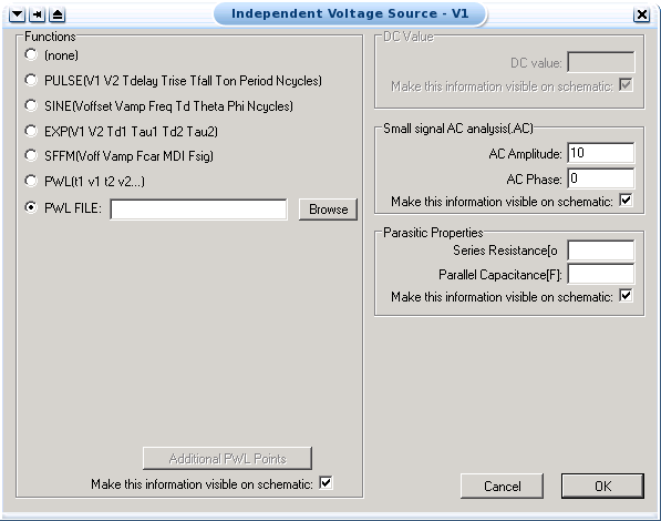 pwl file voltage configuration window