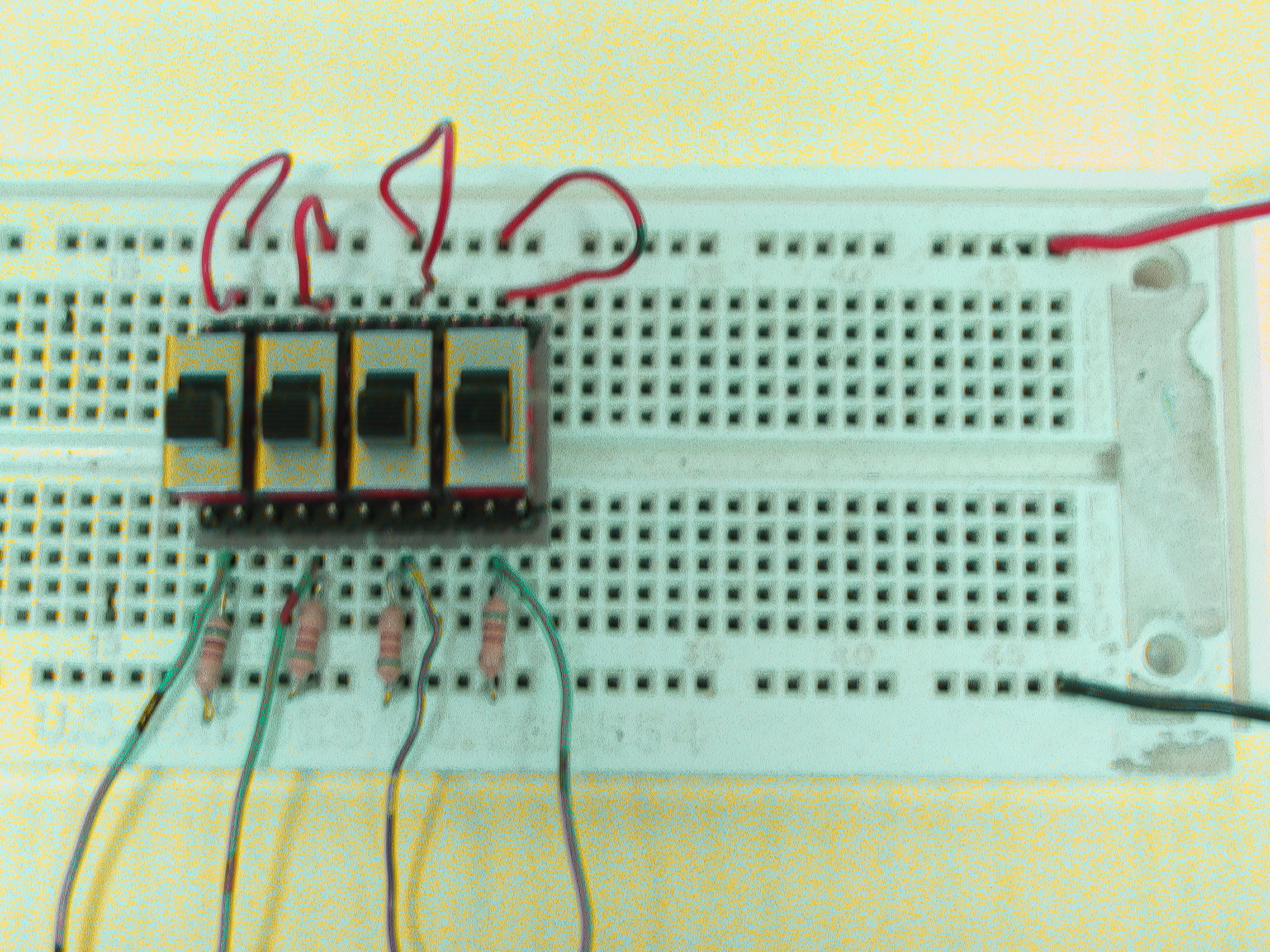prototype switch with individual resistors (active high) 