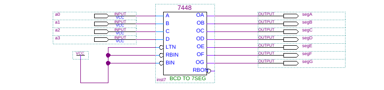 7 segment output circuit