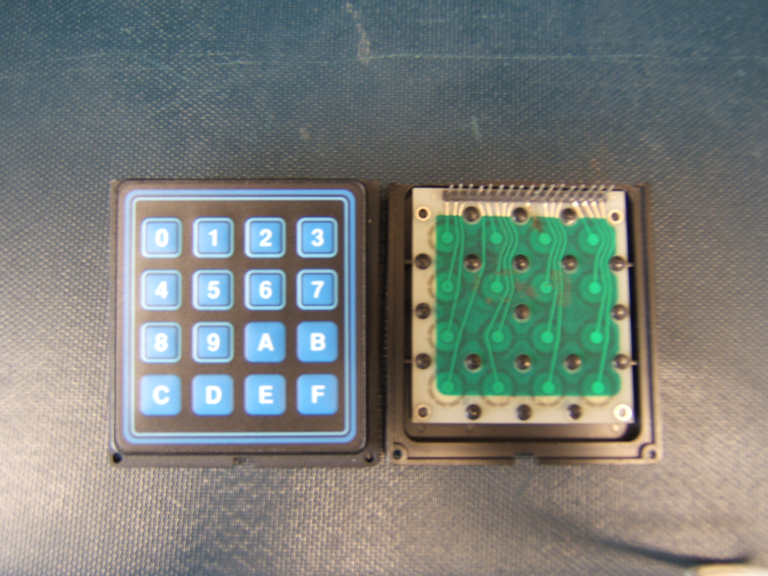 keypad top and bottom view
