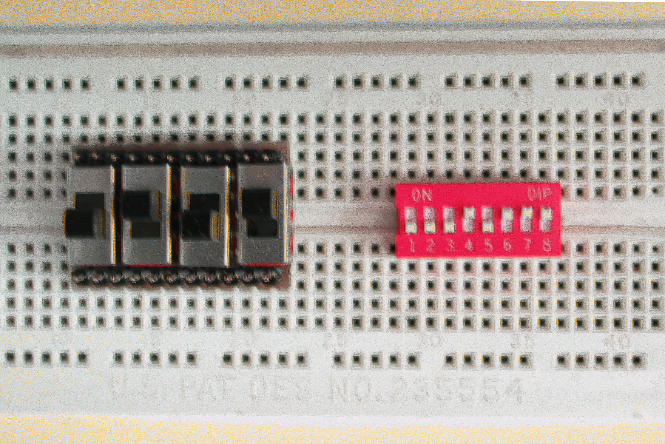 protoype 
         and DIP switches compared