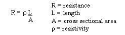 Resistance formula
