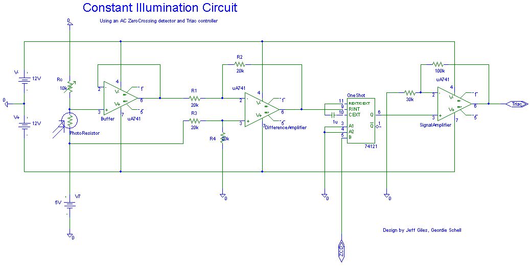 Light Controlled Dimmer Circuit