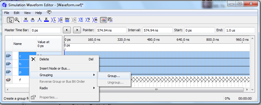 group inputs