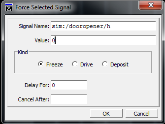 input force dialog